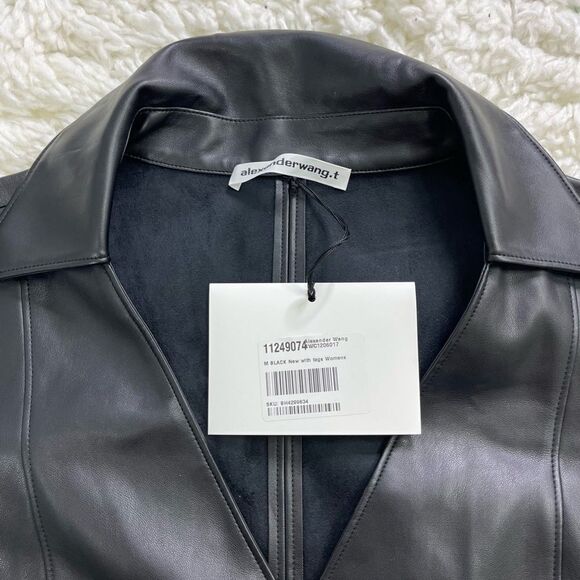 ALEXANDER WANG Vegan Leather Washable Sleeveless Dress - Picture 3 of 6